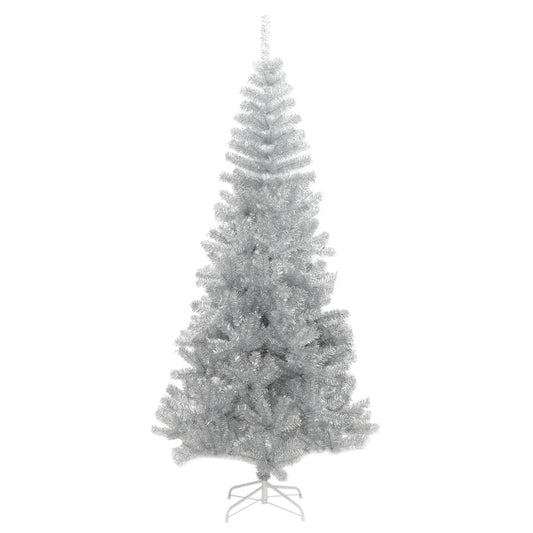 Artificial Christmas Tree with Stand Silver 240 cm PET Artificial Christmas Tree with Stand Silver 240 cm PET
