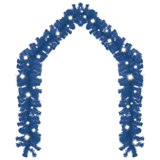 Christmas Garland with LED Lights 10 m Blue Christmas Garland with LED Lights 10 m Blue