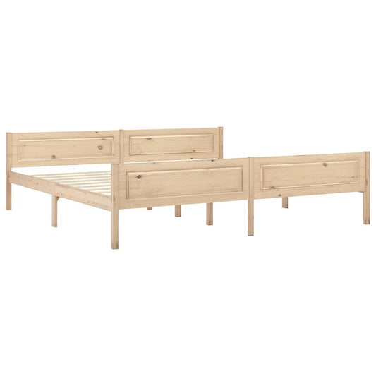 Bed Frame | Natural Pine | Solid pinewood, plywood slats | Double Bed Frame | Natural Pine | Solid pinewood, plywood slats | Double