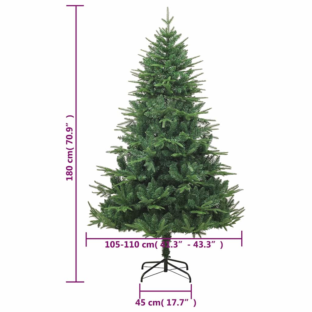 328489 vidaXL Artificial Christmas Tree Green 180 cm PVC&PE