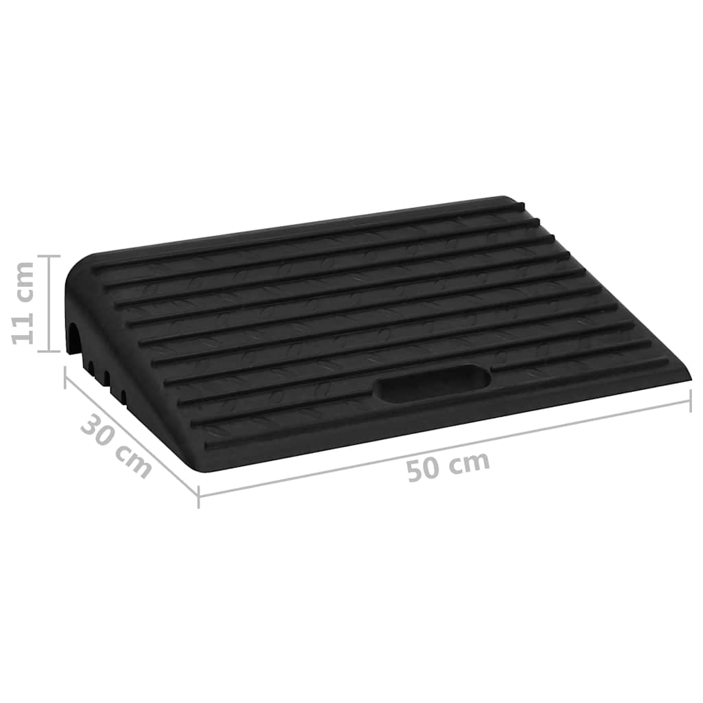 150981 vidaXL Kerb Ramps 2 pcs 50x30x11 cm Rubber
