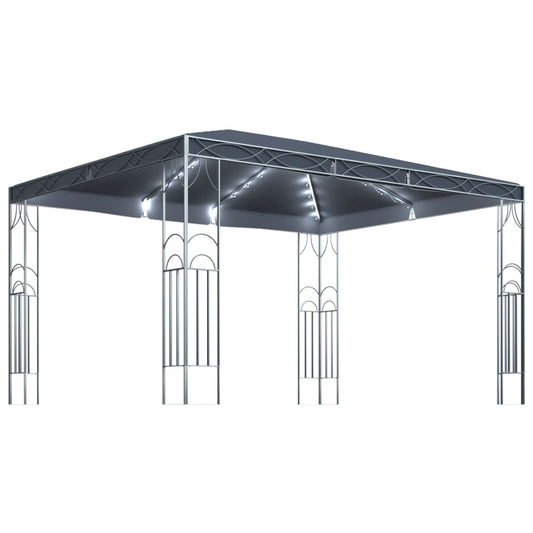 Gazebo with LED String Lights 400x300 cm Anthracite Gazebo with LED String Lights 400x300 cm Anthracite