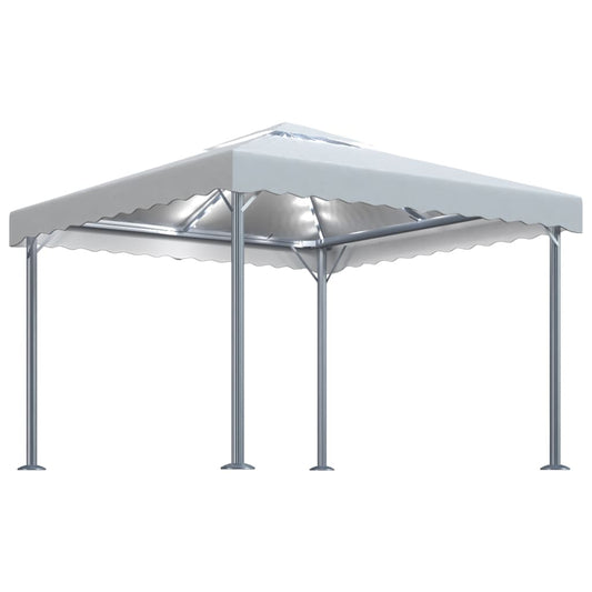 Gazebo | Cream | Aluminium | 300x300 cm | Seats Many | Gazebo | Square Gazebo | Cream | Aluminium | 300x300 cm | Seats Many | Gazebo | Square