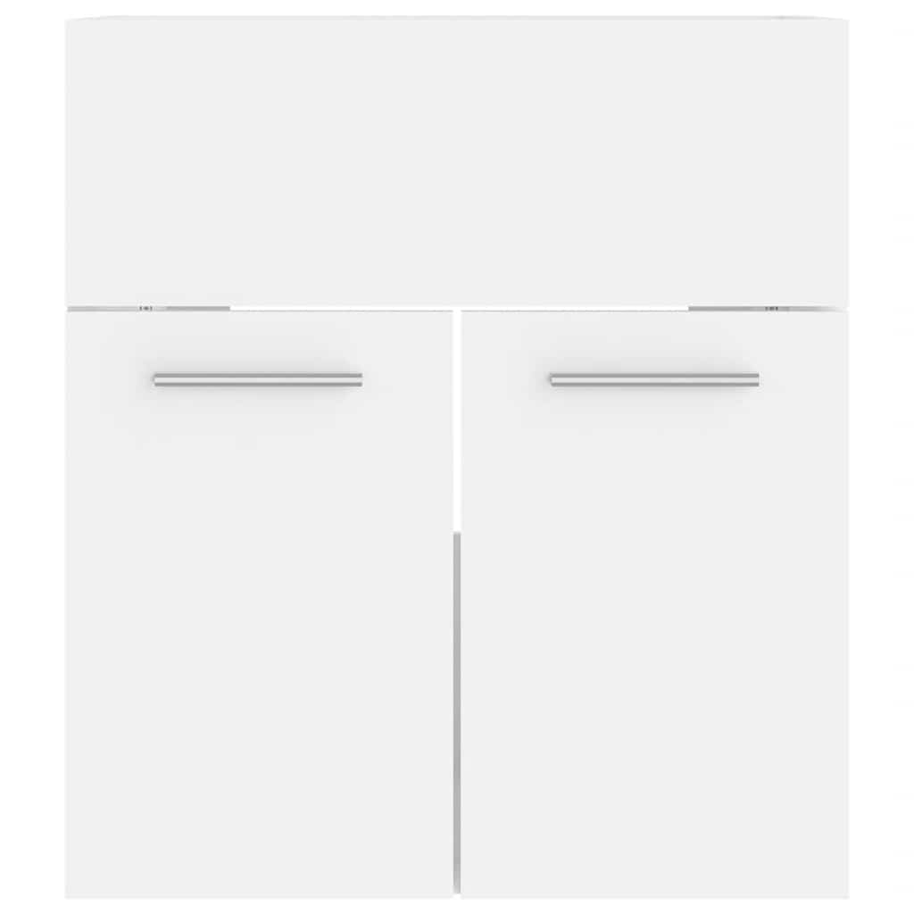 Bathroom Furniture Set | White | Engineered wood, Ceramic | Compact