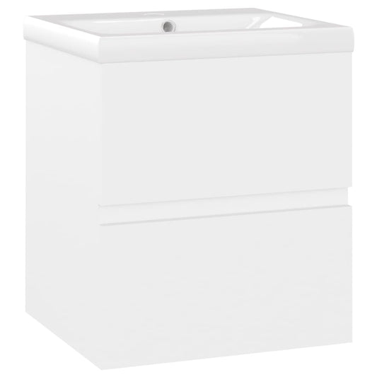 Sink Cabinet with Built-in Basin White Engineered Wood Sink Cabinet with Built-in Basin White Engineered Wood