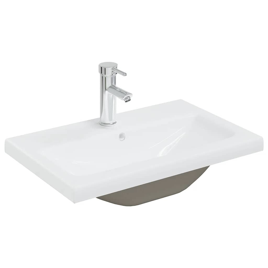 3071675 vidaXL Bathroom Furniture Set White Engineered Wood (804872+148624)