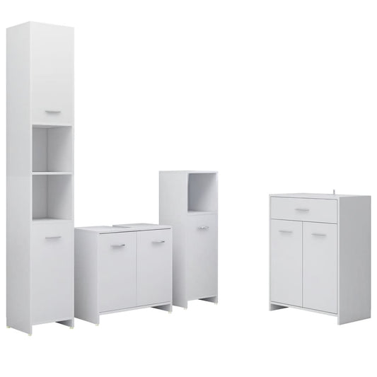 4 Piece Bathroom Furniture Set White 4 Piece Bathroom Furniture Set White