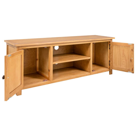 327434 vidaXL TV Cabinet 110x35x44 cm Solid Oak Wood 327434 vidaXL TV Cabinet 110x35x44 cm Solid Oak Wood