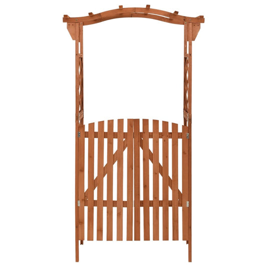 Pergola with Gate 116x40x204 cm Solid Firwood Pergola with Gate 116x40x204 cm Solid Firwood