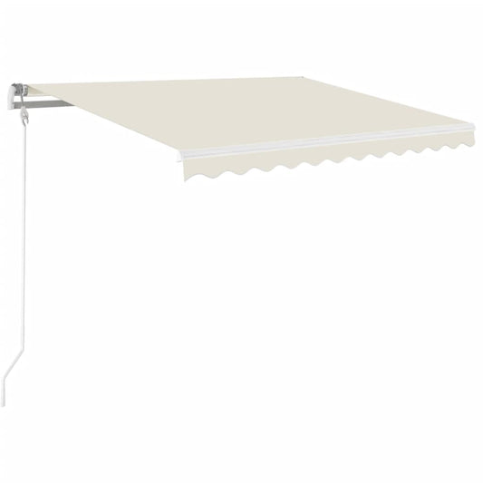 Retractable Awning Cream 350 x 250 cm Polyester and Aluminium Retractable Awning Cream 350 x 250 cm Polyester and Aluminium