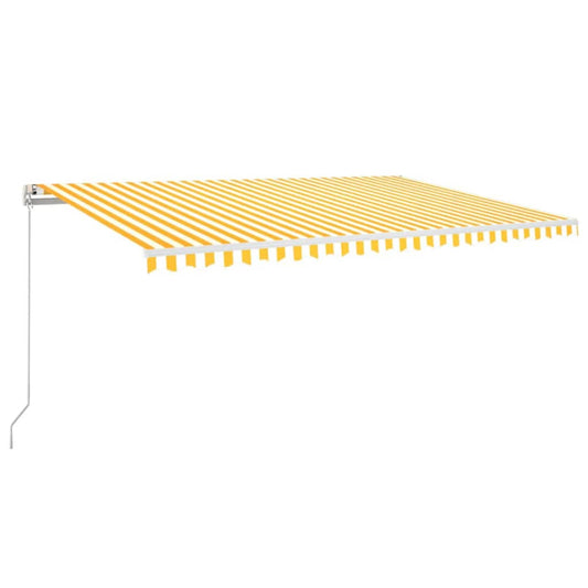 Retractable Awning | Yellow and white Retractable Awning | Yellow and white