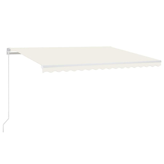 Manual Retractable Awning 400x350 cm Cream Manual Retractable Awning 400x350 cm Cream