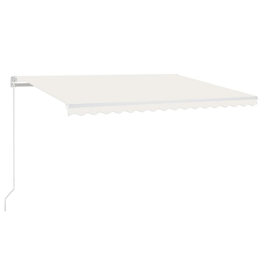 Manual Retractable Awning 450x350 cm Cream Manual Retractable Awning 450x350 cm Cream