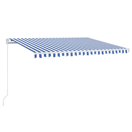 Retractable Awning Blue and White 450 x 350 cm Retractable Awning Blue and White 450 x 350 cm