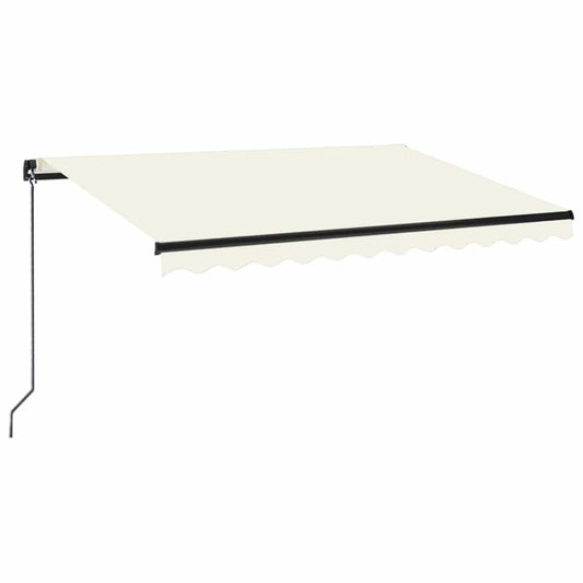 Manual Retractable Awning 350x250 cm Cream Manual Retractable Awning 350x250 cm Cream