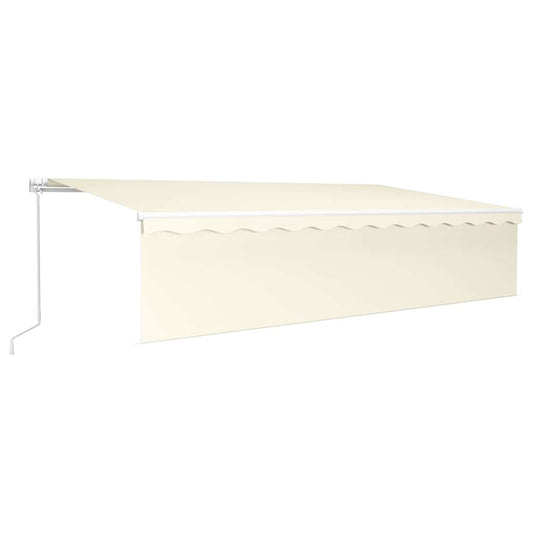 Manual Retractable Awning with Blind 6x3m Cream Manual Retractable Awning with Blind 6x3m Cream