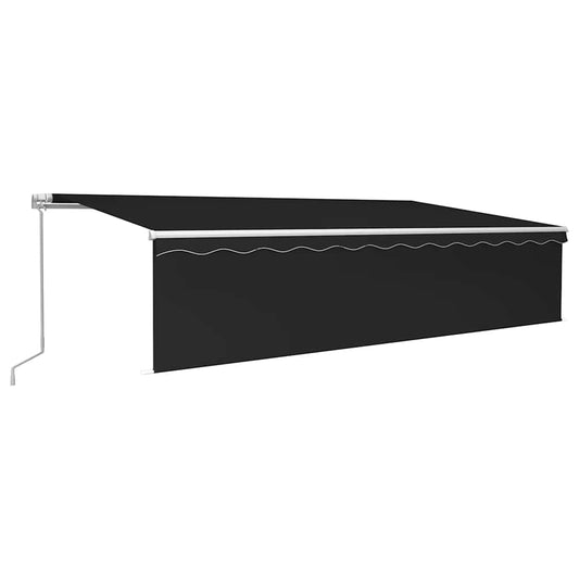 Manual Retractable Awning with Blind 6x3m Anthracite Manual Retractable Awning with Blind 6x3m Anthracite