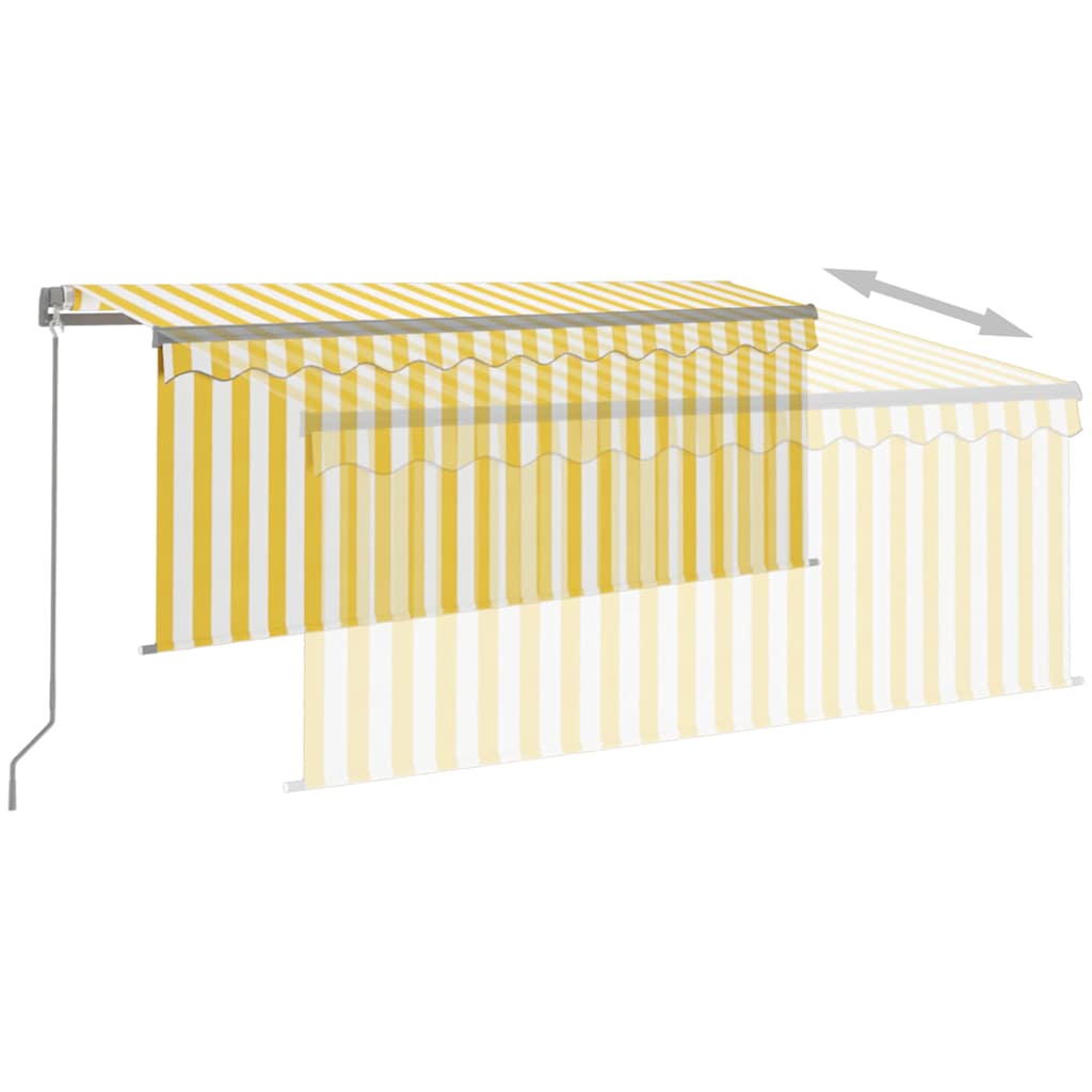 Manual Awning with Solar LED 3.5 x 2.5 m