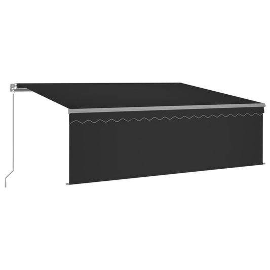 3069424 vidaXL Manual Retractable Awning with Blind&LED 4x3m Anthracite (313241+46840+313289) 3069424 vidaXL Manual Retractable Awning with Blind&LED 4x3m Anthracite (313241+46840+313289)