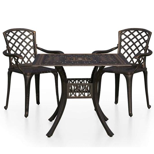 Bistro Set | Bronze | Cast Aluminium | Standard | Decorative Inlays Bistro Set | Bronze | Cast Aluminium | Standard | Decorative Inlays