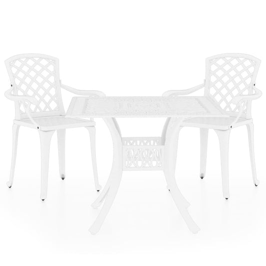 Bistro Set | White | Cast aluminium | Standard | Durable | Bistro Set Bistro Set | White | Cast aluminium | Standard | Durable | Bistro Set
