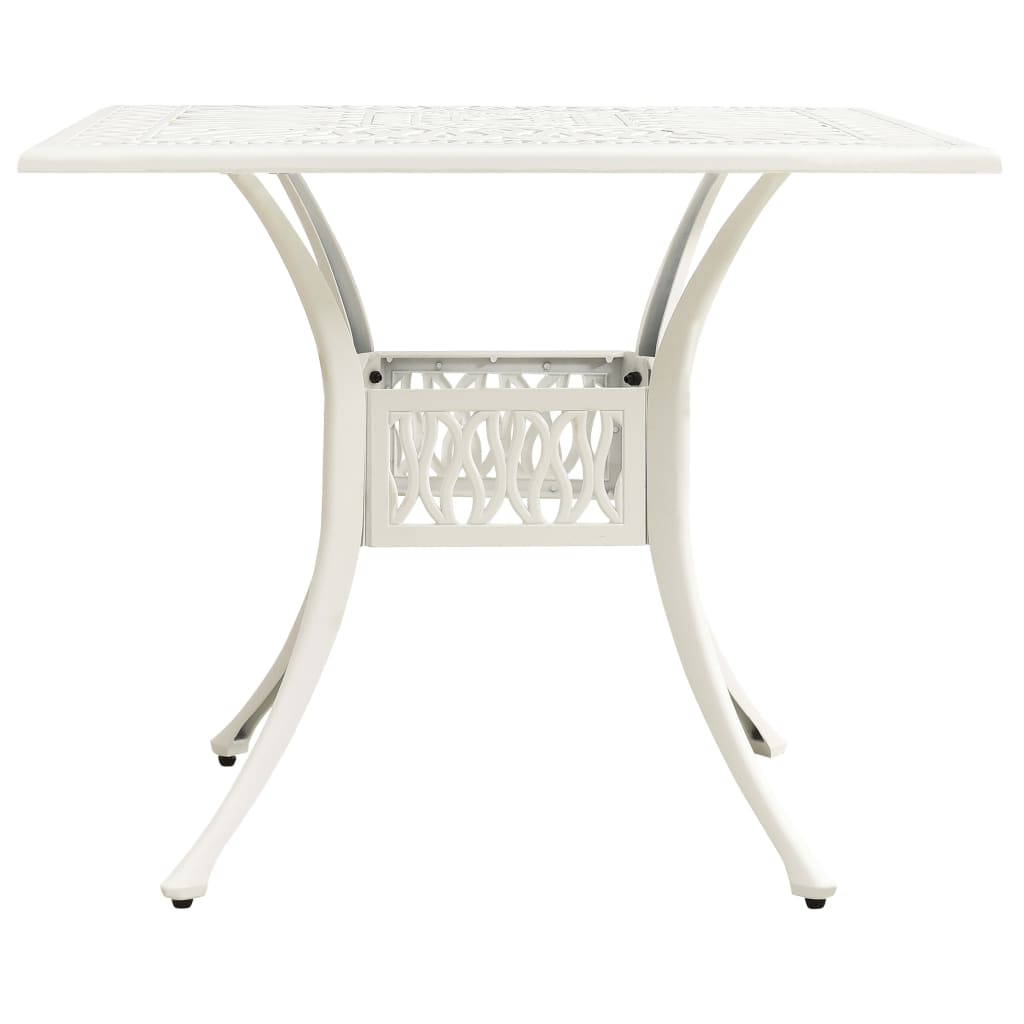Bistro Set | White | Cast aluminium | 5 Piece Set | Durable | Bistro Set