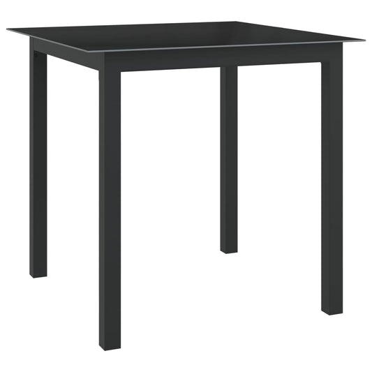 5 Piece Garden Dining Set Aluminium Anthracite 5 Piece Garden Dining Set Aluminium Anthracite