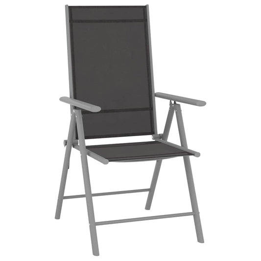 10 Piece Garden Dining Set Black and Silver 10 Piece Garden Dining Set Black and Silver