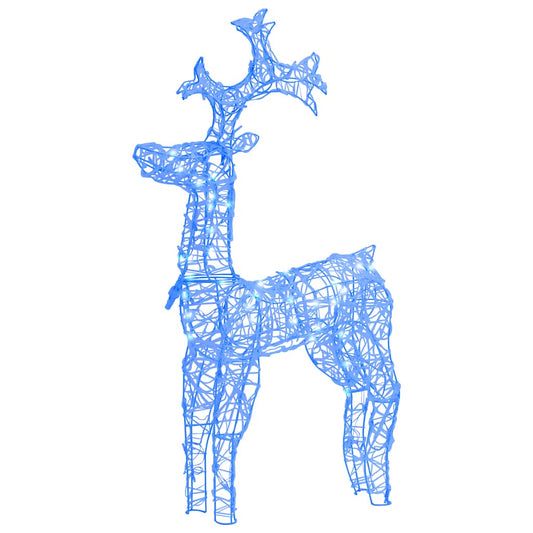 Reindeer Christmas Decoration 90 LEDs 60x16x100 cm Acrylic Reindeer Christmas Decoration 90 LEDs 60x16x100 cm Acrylic