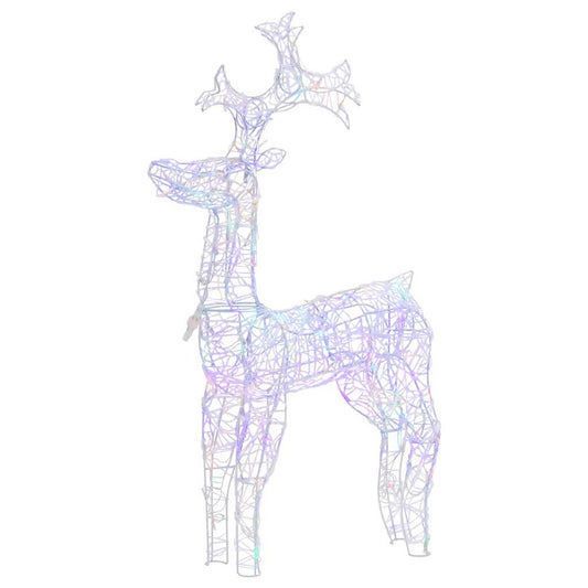 Reindeer Christmas Decoration 90 LEDs 60x16x100 cm Acrylic Reindeer Christmas Decoration 90 LEDs 60x16x100 cm Acrylic