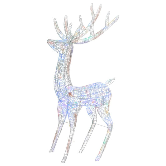 XXL Acrylic Christmas Reindeer 250 LED 180 cm Colourful XXL Acrylic Christmas Reindeer 250 LED 180 cm Colourful