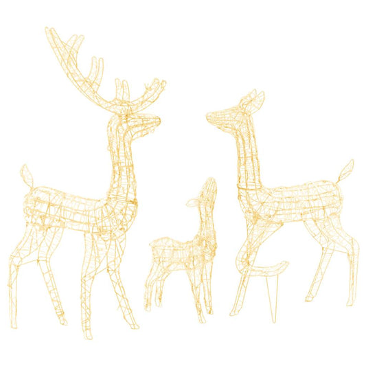 329793 vidaXL Acrylic Reindeer Family Christmas Decoration 300 LED Warm White 329793 vidaXL Acrylic Reindeer Family Christmas Decoration 300 LED Warm White