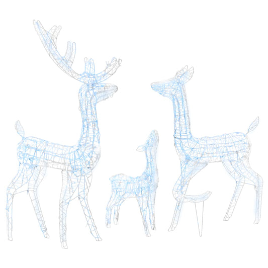 Acrylic Reindeer Family Christmas Decoration 300 LED Cold White Acrylic Reindeer Family Christmas Decoration 300 LED Cold White