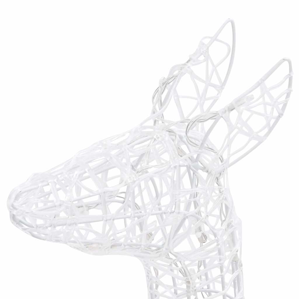 329796 vidaXL Acrylic Reindeer Family Christmas Decoration 300 LED Colourful