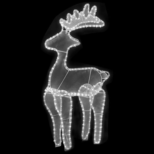 Reindeer Christmas Decoration with Mesh 306 LEDs 60x24x89cm Reindeer Christmas Decoration with Mesh 306 LEDs 60x24x89cm