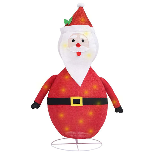 Decorative Christmas Santa Claus Figure LED Luxury Fabric 90cm Decorative Christmas Santa Claus Figure LED Luxury Fabric 90cm