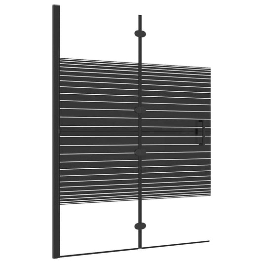150741 vidaXL Folding Shower Enclosure ESG 100x140 cm Black 150741 vidaXL Folding Shower Enclosure ESG 100x140 cm Black