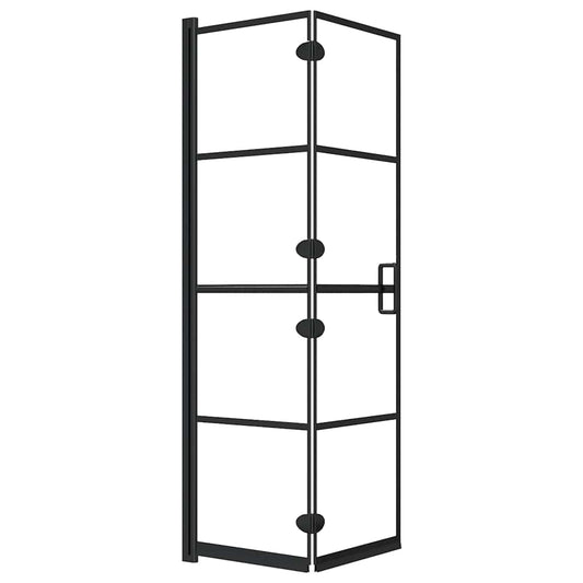 150743 vidaXL Folding Shower Enclosure ESG 80x140 cm Black 150743 vidaXL Folding Shower Enclosure ESG 80x140 cm Black