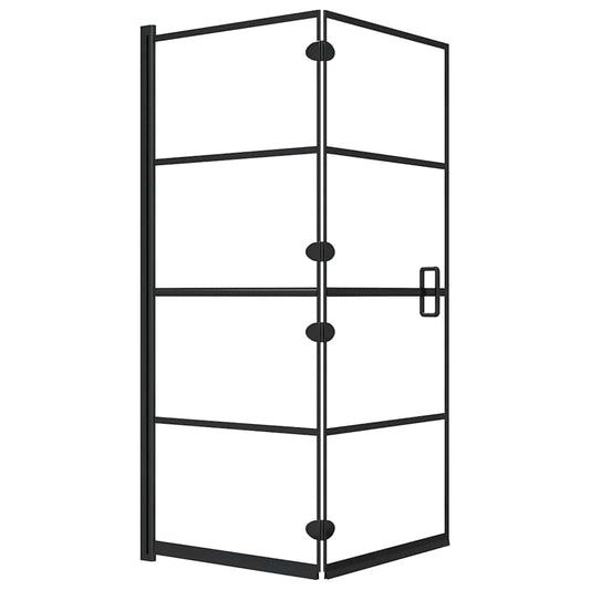 150745 vidaXL Folding Shower Enclosure ESG 120x140 cm Black 150745 vidaXL Folding Shower Enclosure ESG 120x140 cm Black