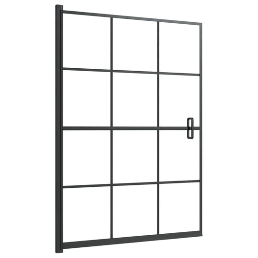Shower Enclosure ESG 100x140 cm Black Shower Enclosure ESG 100x140 cm Black