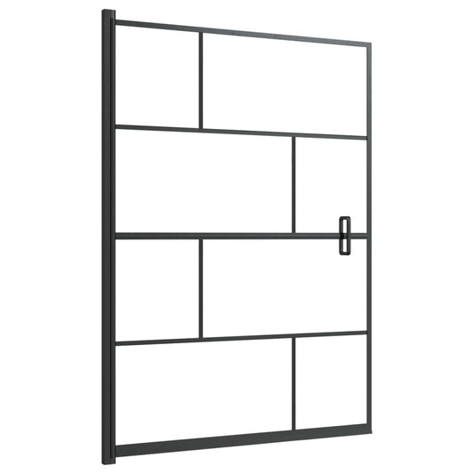 Shower Enclosure ESG 100x140 cm Black Shower Enclosure ESG 100x140 cm Black
