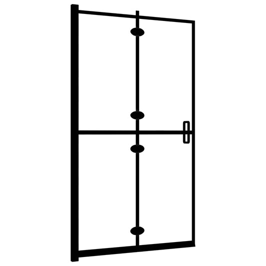 150818 vidaXL Folding Shower Enclosure ESG 80x140 cm Black 150818 vidaXL Folding Shower Enclosure ESG 80x140 cm Black