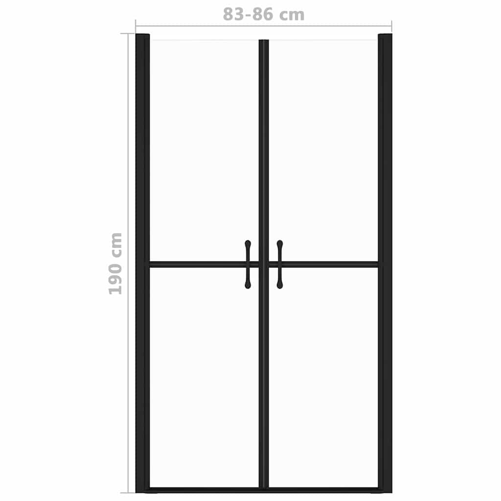 150827 vidaXL Shower Door Clear ESG (83-86)x190 cm