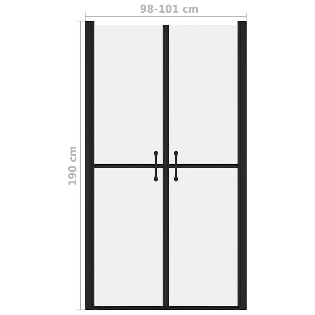 Shower Door Frosted ESG (98-101)x190 cm