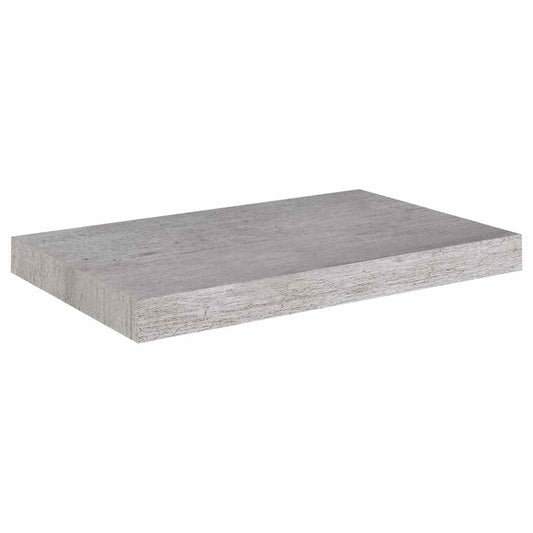 Floating Wall Shelf Concrete Grey 50x23.5x3.8 cm MDF Floating Wall Shelf Concrete Grey 50x23.5x3.8 cm MDF