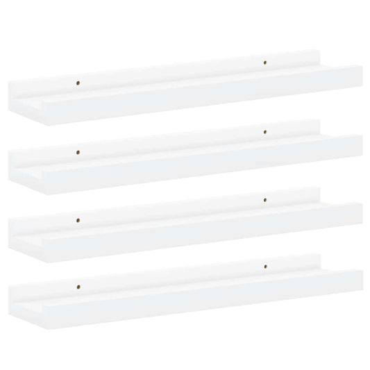 Wall Shelves 4 pcs White 40x9x3 cm Wall Shelves 4 pcs White 40x9x3 cm