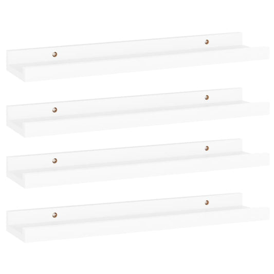 Wall Shelves 4 pcs White 40x9x3 cm Wall Shelves 4 pcs White 40x9x3 cm