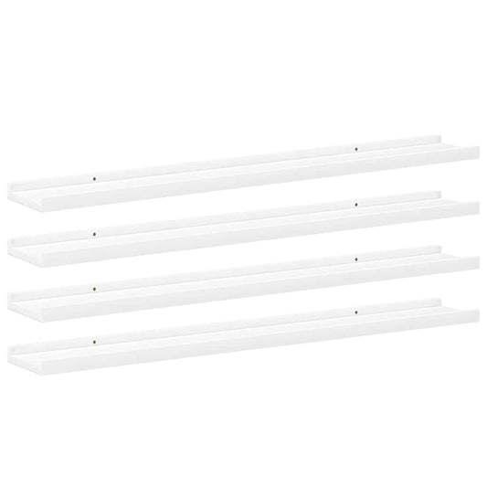 Wall Shelves 4 pcs White 80x9x3 cm Wall Shelves 4 pcs White 80x9x3 cm