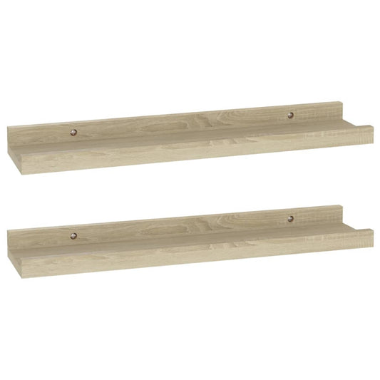 Wall Shelves 2 pcs Sonoma Oak 40x9x3 cm Wall Shelves 2 pcs Sonoma Oak 40x9x3 cm