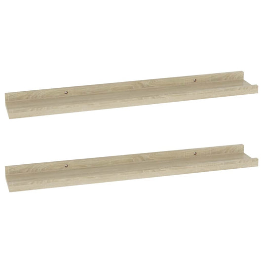 Wall Shelves 2 pcs Sonoma Oak 60x9x3 cm Wall Shelves 2 pcs Sonoma Oak 60x9x3 cm